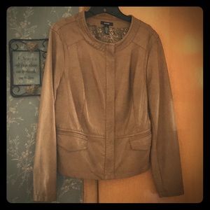 Tan Faux leather jacket